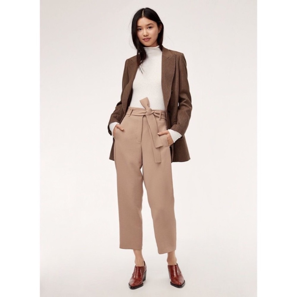 Aritzia Wilfred Tie-Front Pant